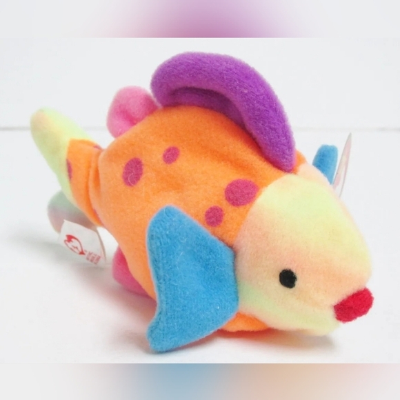 Lips  the Fish - TY Teenie Beanie Baby - Picture 1 of 14
